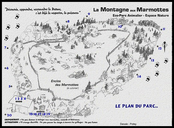 LE PLAN DU PARC